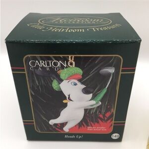 1991-Heads Up Carlton Cards Golfer Ornament